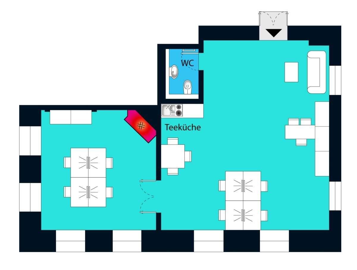 Bürofläche zur Miete provisionsfrei 773 € 2 Zimmer 96,6 m²<br/>Bürofläche ab 96,6 m²<br/>Teilbarkeit Am Schloss 1 Wachau Wachau 01454