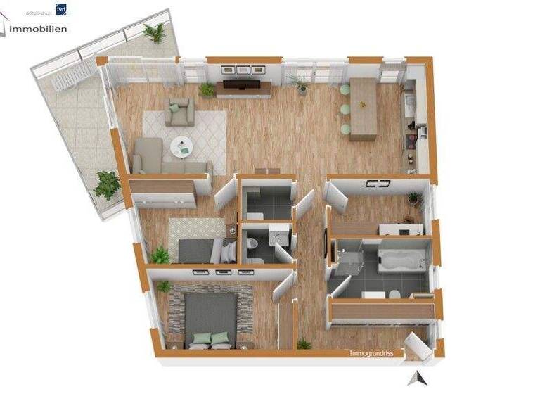 Wohnung zum Kauf 679.000 € 4 Zimmer 126 m² 1. Geschoss Innenstadt Aschaffenburg 63739