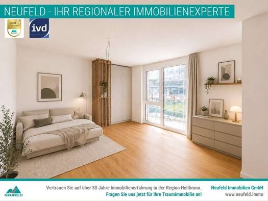 Studio zur Miete - Erstbezug 739 € 1 Zimmer 39,6 m² 5. Geschoss frei ab sofort Oedheim 74229
