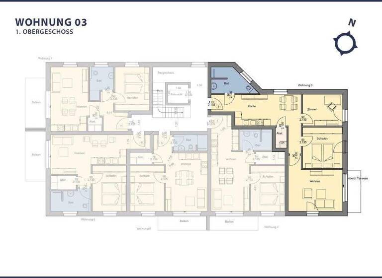 Wohnung zum Kauf 375.900 € 3 Zimmer 77,2 m² Sandersweg 9a Stade 21680