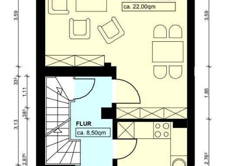 Reihenmittelhaus zur Miete 1.700 € 4 Zimmer 79 m² 175 m² Grundstück Henstedt-Ulzburg 24558