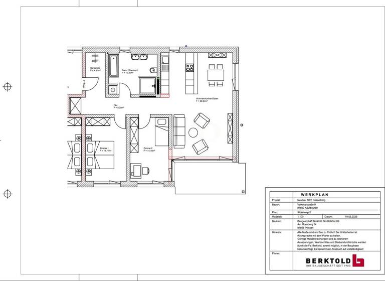 Wohnung zum Kauf provisionsfrei 660.000 € 3 Zimmer 98,8 m²<br/>Wohnfläche EG<br/>Geschoss Kaufbeuren Kaufbeuren 87600