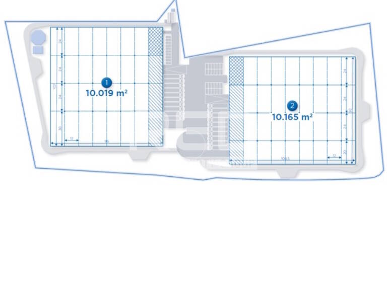 Lagerhalle zur Miete provisionsfrei 7,50 € 22.009 m² Lagerfläche teilbar ab 11.294 m² Neuwerk Mönchengladbach 41066