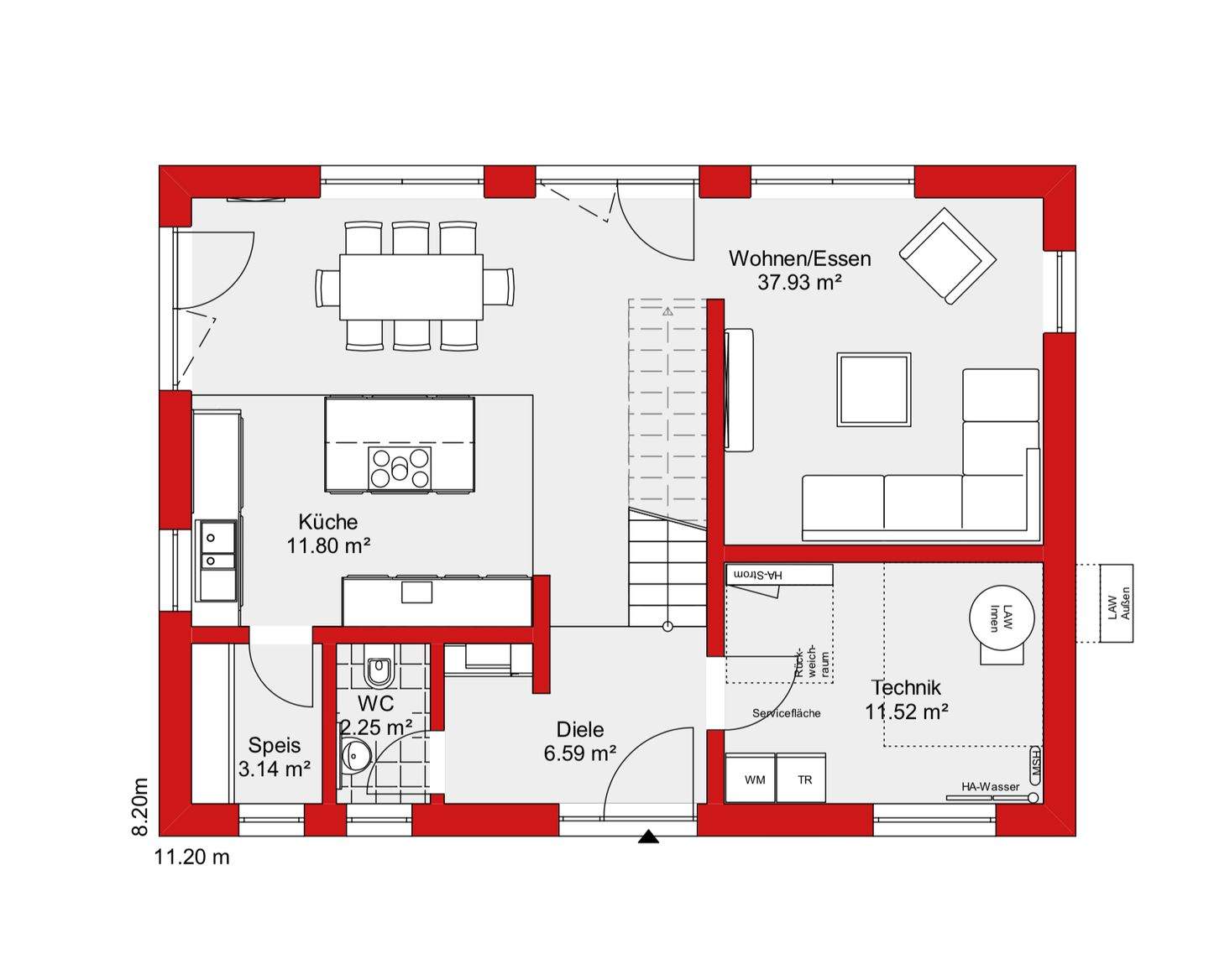 Immobilie in Margetshöchheim - Fertig projektiertes Einfamilienhaus 141 m² inkl. 500 m² Grundstück - Bild 3