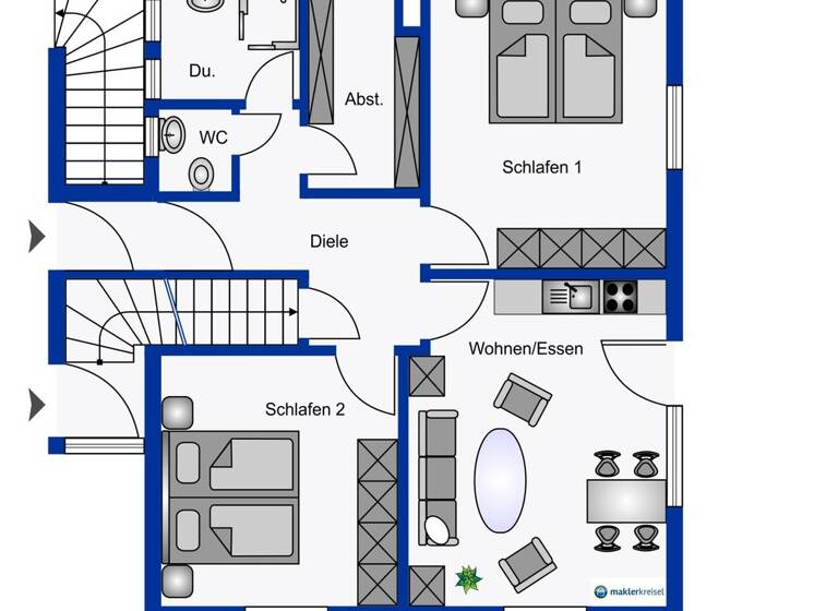 Wohnung zum Kauf 219.000 € 3 Zimmer 66 m² Carolinensiel Wittmund / Carolinenland 26409