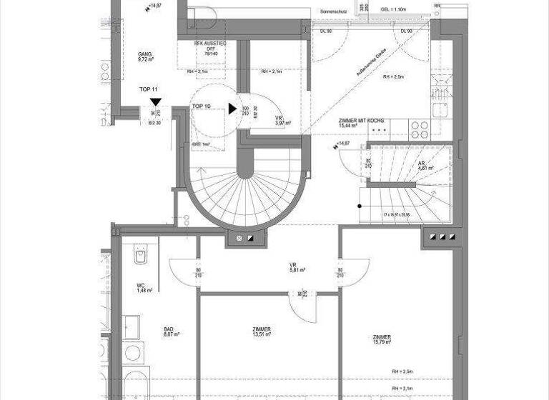 Maisonette zum Kauf - Erstbezug 850.000 € 3,5 Zimmer 110,5 m² Beheimgasse Wien,Hernals 1170
