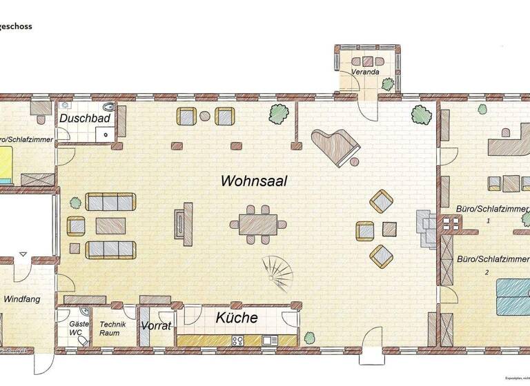 Haus zum Kauf 1.390.000 € 9 Zimmer 430 m² 16.074 m² Grundstück Rieste Bienenbüttel 29553