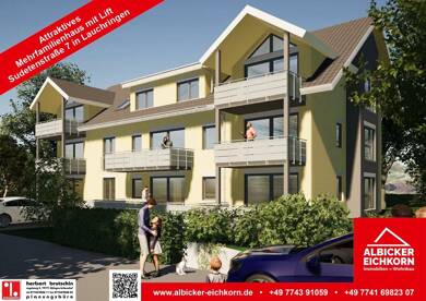 Wohnung zum Kauf provisionsfrei 387.000 € 3 Zimmer 89 m² Sudetenstraße 7 Unterlauchringen Unterlauchringen 79787