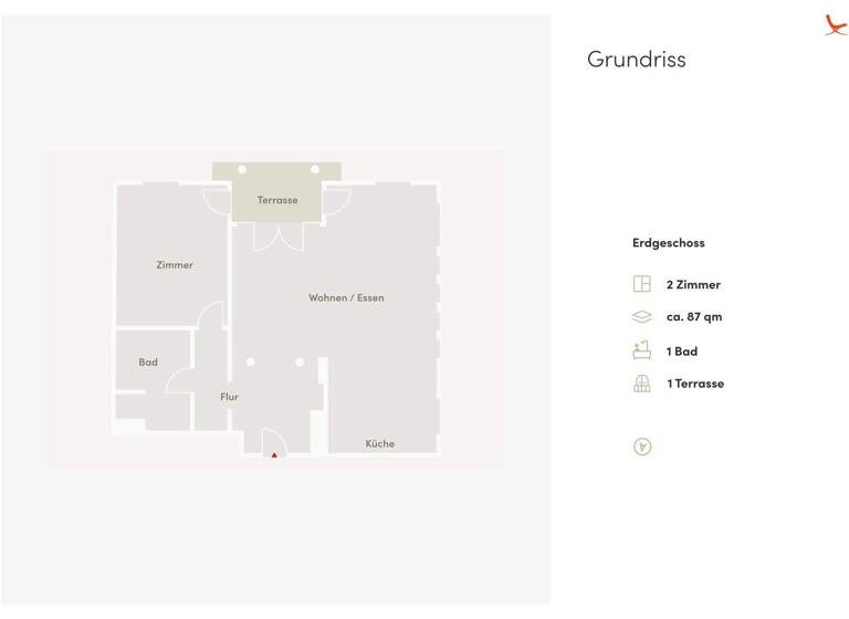 Wohnung zum Kauf 635.000 € 2 Zimmer 87 m² EG Grunewald Berlin 14193