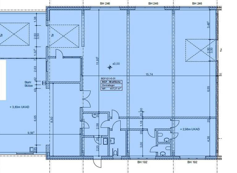 Produktionshalle zur Miete 457,3 m² Lagerfläche Wahlstedt 23812