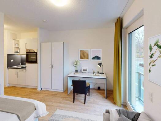 Studio zur Miete 414 € 1 Zimmer 21,3 m² 1. Geschoss frei ab 01.04.2026 Täubchenweg 53 Zentrum-Ost Leipzig 04317
