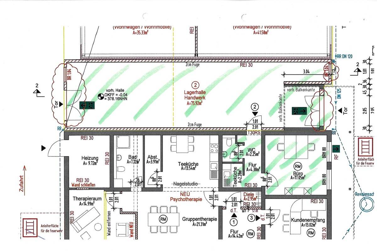 Produktionshalle zur Miete 611 € 101,9 m²<br/>Lagerfläche Innenstadt Radevormwald 42477