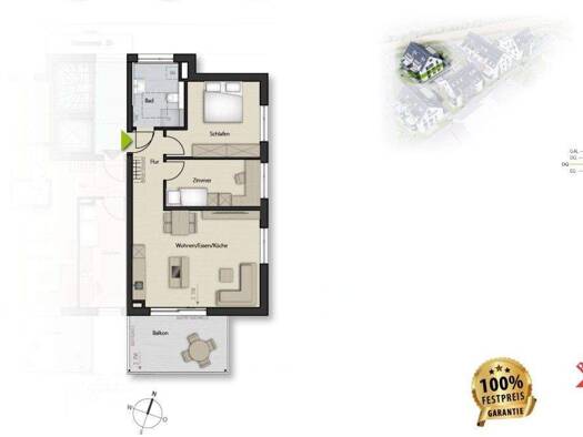 Wohnung zum Kauf - Neubau provisionsfrei 475.000 € 3 Zimmer 73 m² Holzgerlingen 71088