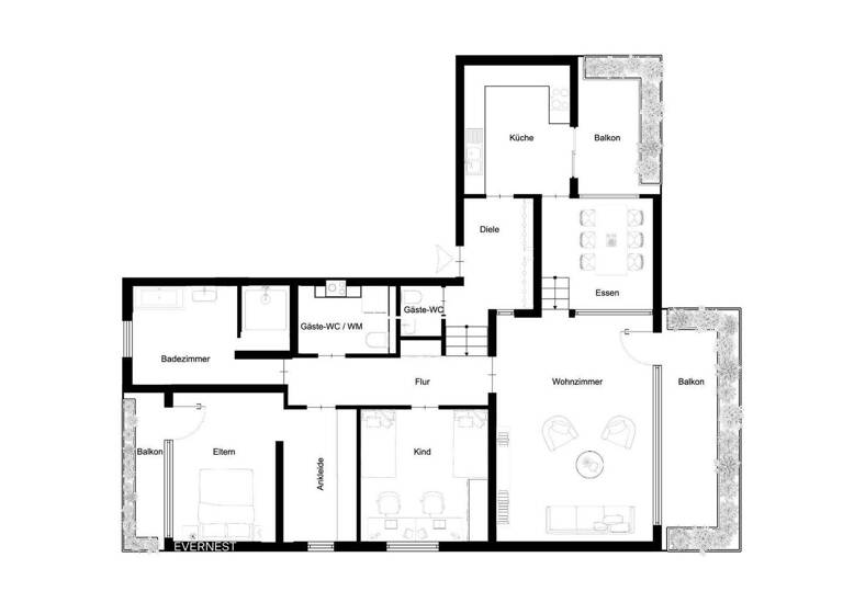Wohnung zum Kauf 860.000 € 4 Zimmer 128 m² Mitte Ulm 89075