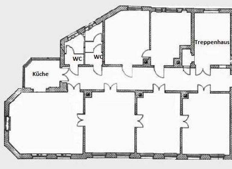 Bürofläche zur Miete provisionsfrei 13,40 € 6 Zimmer 205 m² Bürofläche teilbar ab 205 m² Jacobstraße 8-10 Zentrum-Nordwest Leipzig 04105