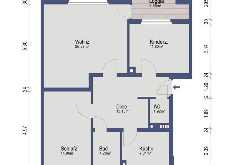 Wohnung zum Kauf 255.000 € 3 Zimmer 80 m² Feudenheim Mannheim 68259