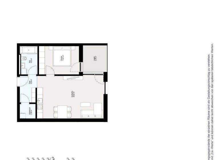 Terrassenwohnung zum Kauf - Erstbezug 390.000 € 2 Zimmer 53,3 m² 1. Geschoss Auf der Bleiche 8 Frastanz 6820