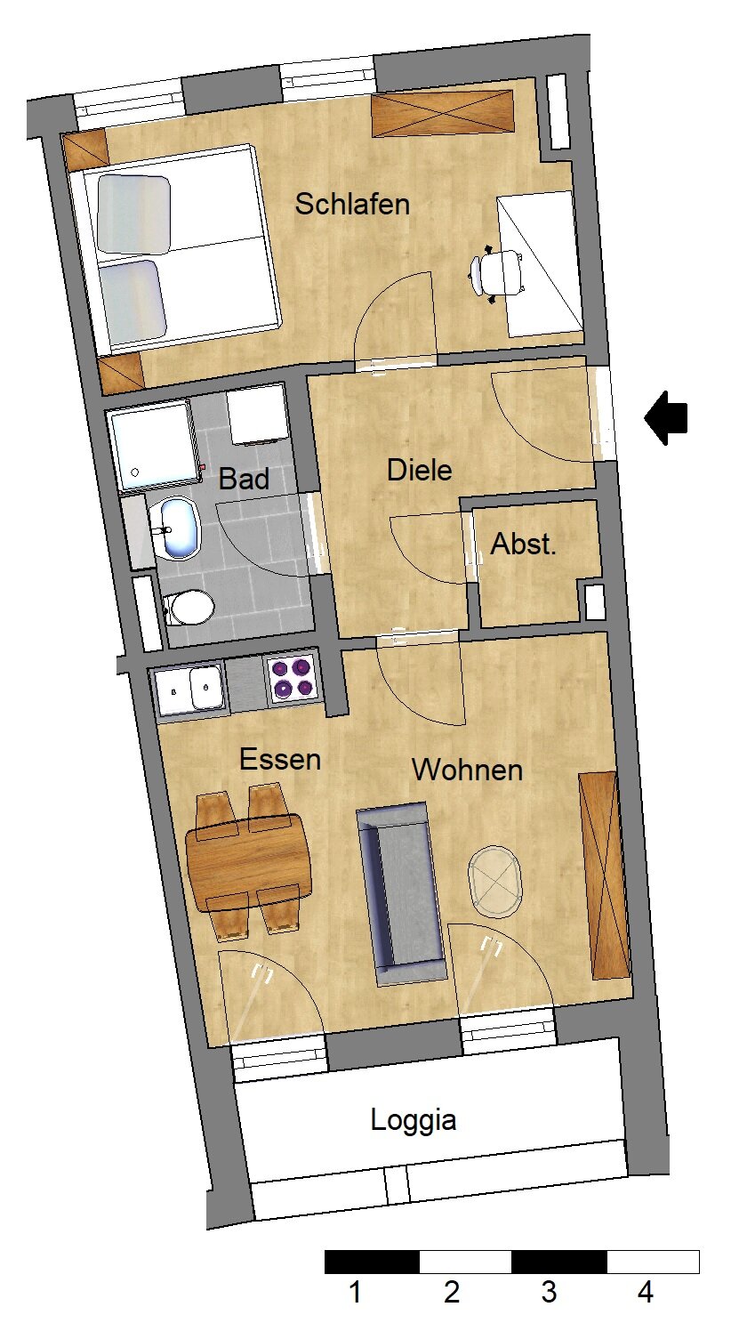 Wohnung zur Miete 556 € 2 Zimmer 48,4 m²<br/>Wohnfläche 01.02.2025<br/>Verfügbarkeit Bürgermeister-Röber-Platz 6 Seelze - West Seelze 30926