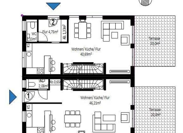 Doppelhaushälfte zum Kauf - Erstbezug 1.400.885 € 5 Zimmer 161,3 m² 251,7 m² Grundstück Moosach München 80992