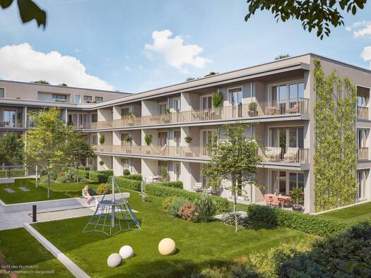 Wohnung zum Kauf - Neubau provisionsfrei 480.000 € 2 Zimmer 49 m² 1. Geschoss Schmetterlingsstraße 1 Heimstetten Kirchheim bei München 85551