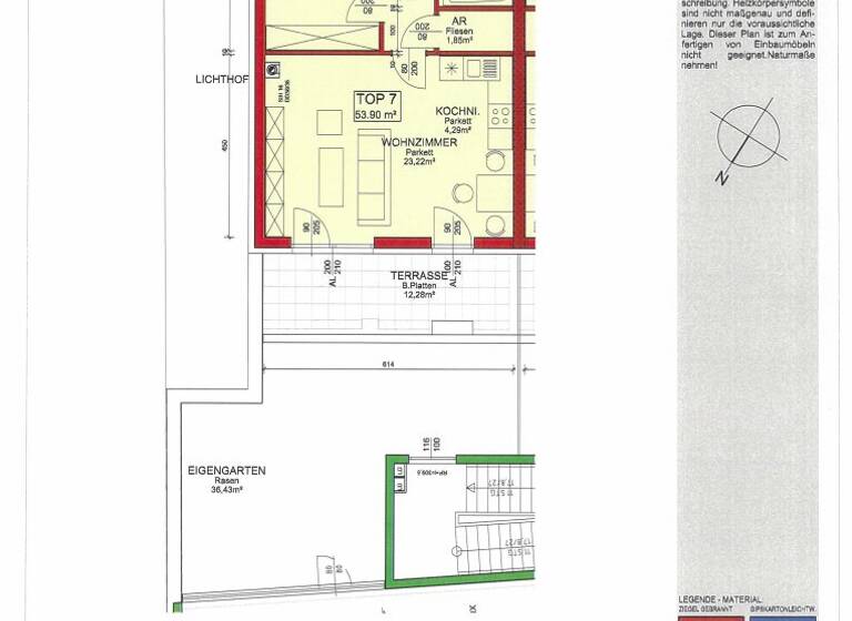 Wohnung zur Miete 612 € 2 Zimmer 53,7 m² Mariazeller Straße Hofstetten 3202