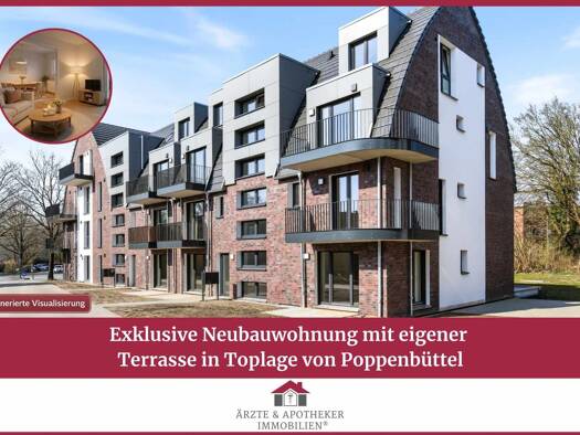 Wohnung zum Kauf - Erstbezug 769.000 € 2 Zimmer 103,3 m² Poppenbüttel Wandsbek 22399