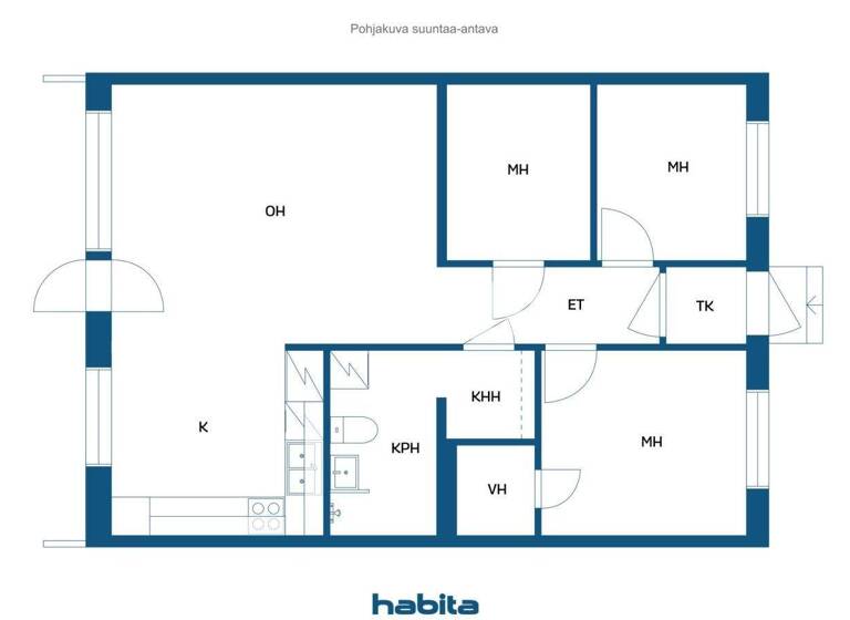 Reihenmittelhaus zum Kauf 46.500 € 3 Zimmer 68,5 m² 22.411 m² Grundstück Kokonkuja 7 Keminmaa 94400