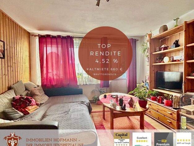 Wohnung zum Kauf provisionsfrei 169.995 € 2 Zimmer 52,5 m² EG Mühldorf Mühldorf am Inn 84453