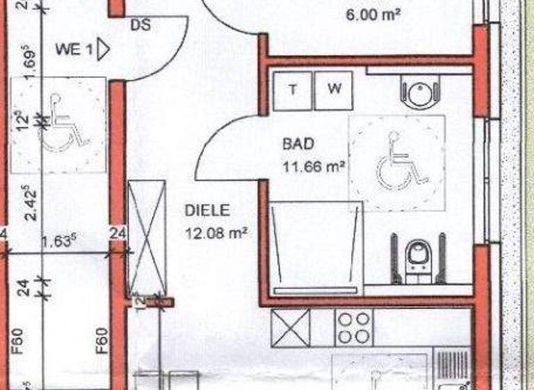 Wohnung zur Miete 1.045 € 2 Zimmer 80,2 m² 1. Geschoss Vallendar 56179