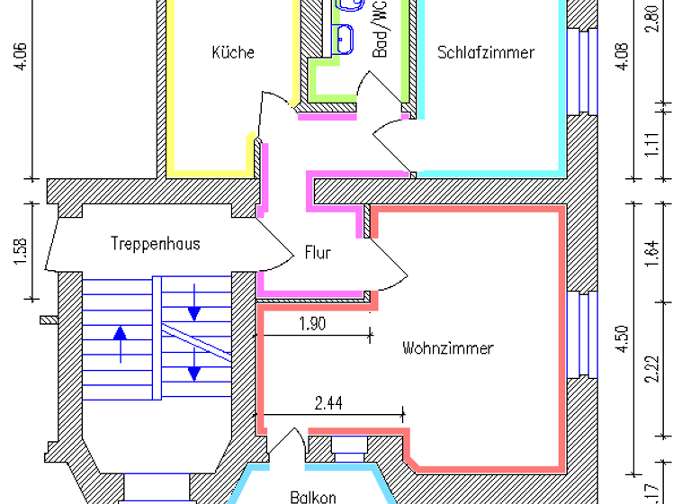 Wohnung zur Miete 294 € 2 Zimmer 49 m² 1. Geschoss Fürstenstr. 132 Sonnenberg Chemnitz 09130
