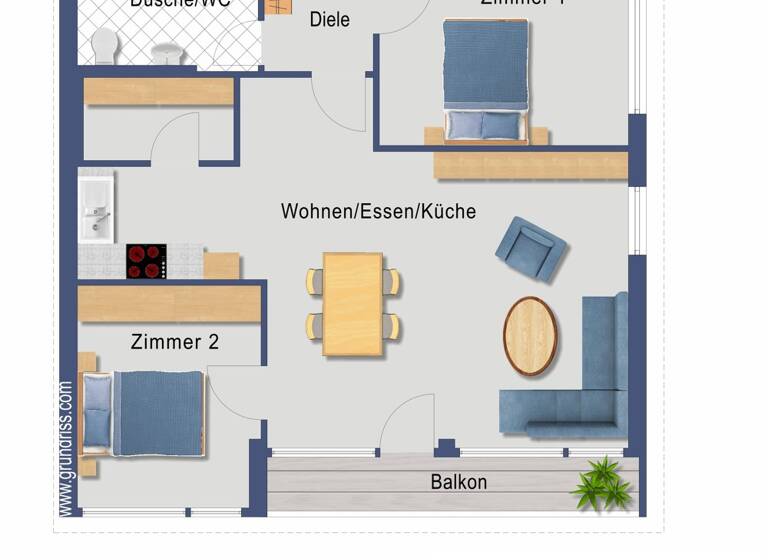 Wohnung zum Kauf 349.000 € 3 Zimmer 79,1 m² Wehr 79664