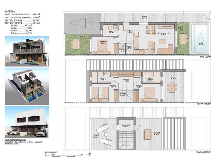 Doppelhaushälfte zum Kauf - Erstbezug provisionsfrei 400.000 € 4 Zimmer 81 m² 54 m² Grundstück San Javier