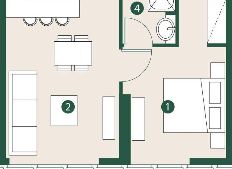 Wohnung zum Kauf provisionsfrei 269.888 € 2 Zimmer 69,4 m² Dubai 00000