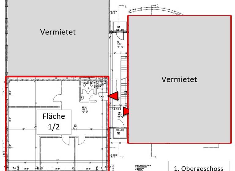 Bürofläche zur Miete 13,50 € 267 m²<br/>Bürofläche ab 134 m²<br/>Teilbarkeit Aising Rosenheim 83026