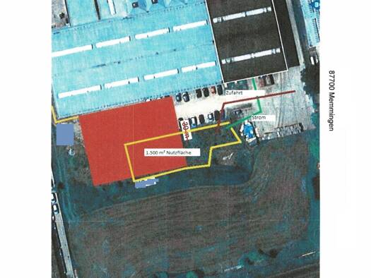 Grundstück zur Miete 1.600 m² Grundstück Memmingen 87700