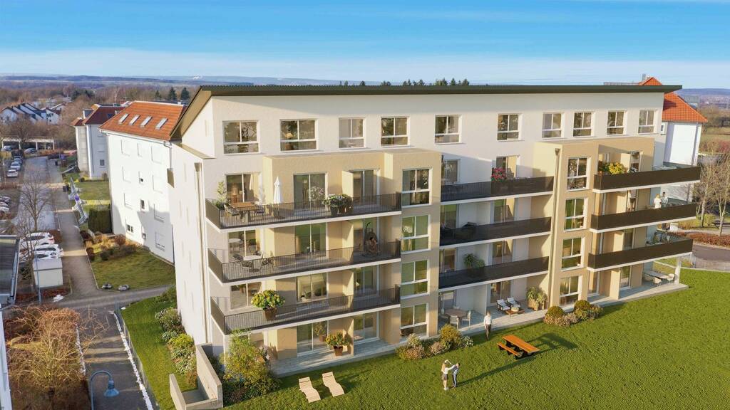 Wohnung zum Kauf - Erstbezug provisionsfrei 449.900 € 3,5 Zimmer 92,1 m² 2. Geschoss Edith-Stein-Straße 18 Laupheim 88471