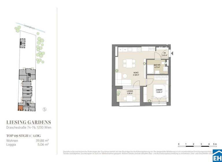 Wohnung zum Kauf - Erstbezug 259.000 € 2 Zimmer 39,9 m² 1. Geschoss Draschestraße Wien 1230