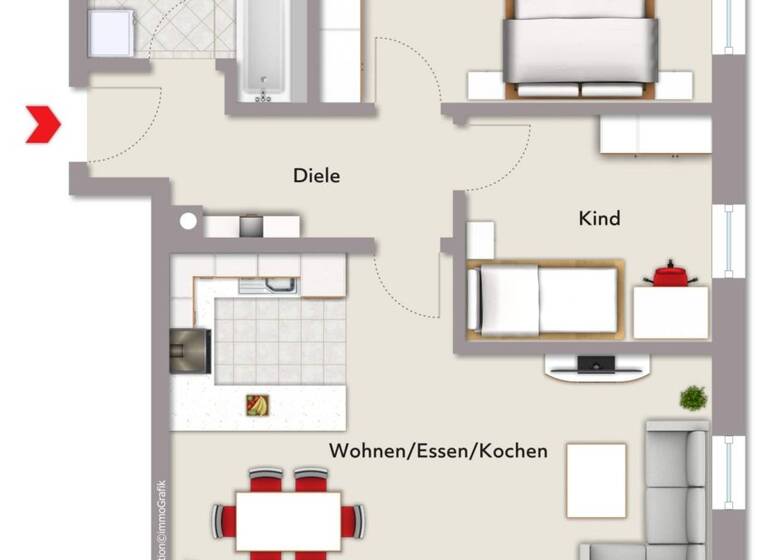 Wohnung zum Kauf provisionsfrei 374.760 € 3 Zimmer 77,3 m² Schlungenhof Gunzenhausen 91710