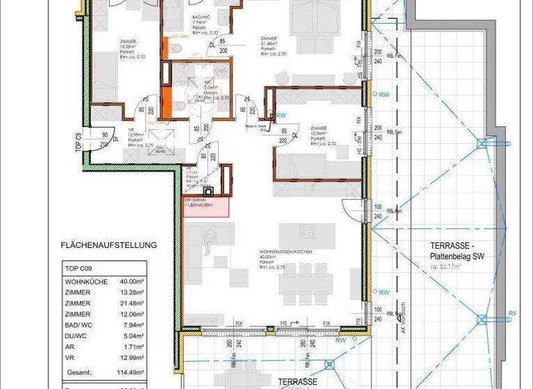 Wohnung zur Miete - Erstbezug 2.297 € 4 Zimmer 115,6 m² Innere Stadt Klagenfurt am Wörthersee 9020