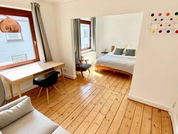 Studio zur Miete Wohnen auf Zeit 1.295 € 1 Zimmer 25 m² frei ab sofort Winterhude Hamburg 22301