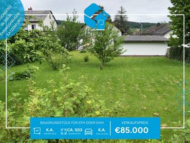 Grundstück zum Kauf 85.000 € 503 m² Grundstück Katzenfurt Ehringshausen / Katzenfurt 35630