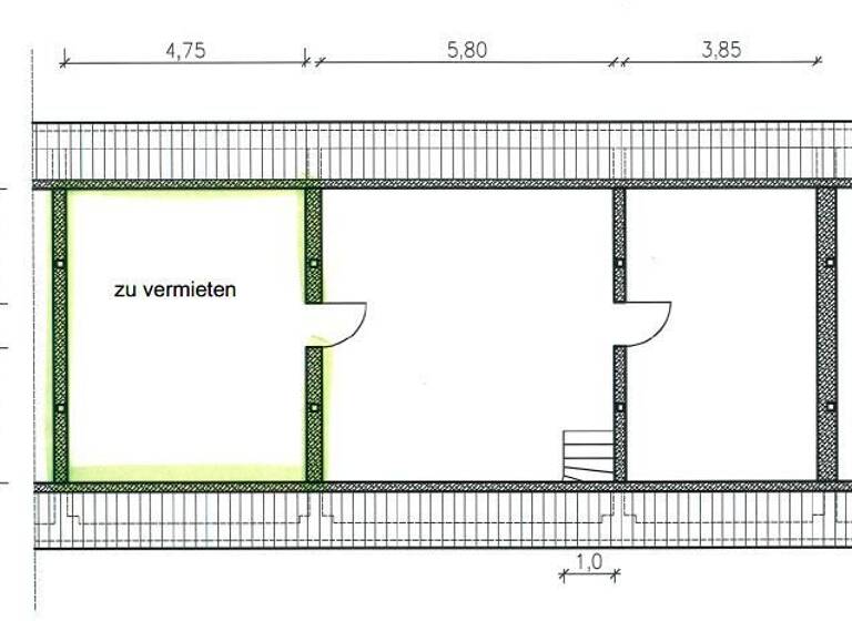 Bürofläche zur Miete provisionsfrei 300 € 1 Zimmer 27,6 m² Bürofläche Arnoldplatz 27 Engelsdorf Leipzig 04319