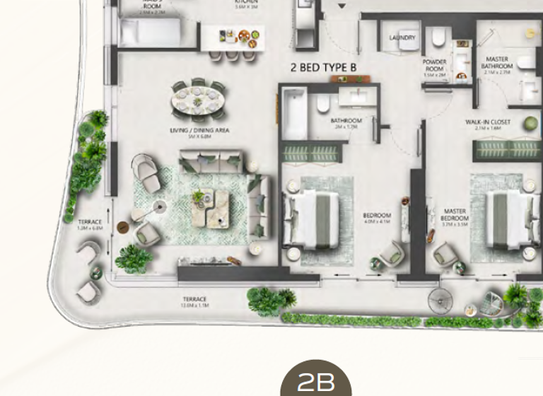 Wohnung zum Kauf provisionsfrei 1.193.800 € 3 Zimmer 129 m² Dubai