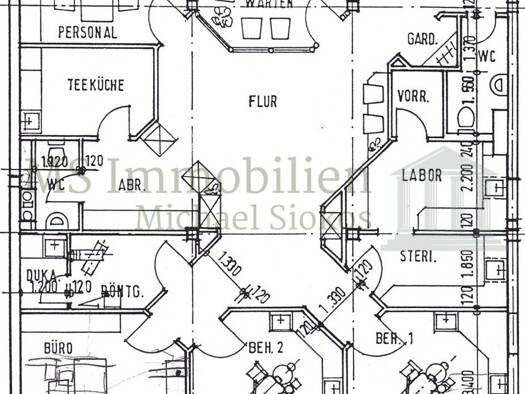 Praxis zur Miete 1.800 € 9 Zimmer 146,6 m² Bürofläche Lampertheim Lampertheim 68623