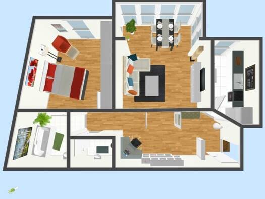 Wohnung zur Miete 520 € 2 Zimmer 71 m² 2. Geschoss frei ab sofort Rüssenstraße 19 Suhl 98527