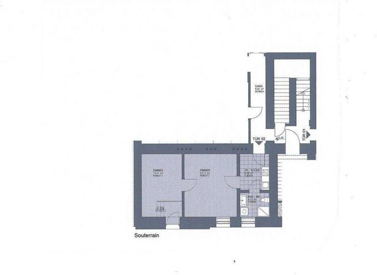 Wohnung zum Kauf 205.000 € 2 Zimmer 46,4 m² Wien 1150