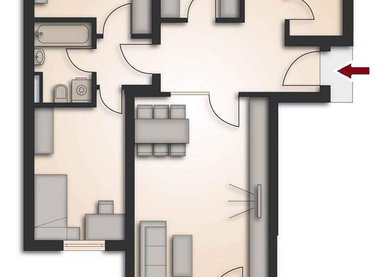 Wohnung zum Kauf 280.000 € 3 Zimmer 87 m² Geschoss 6/7 frei ab sofort St Peter Nürnberg 90478