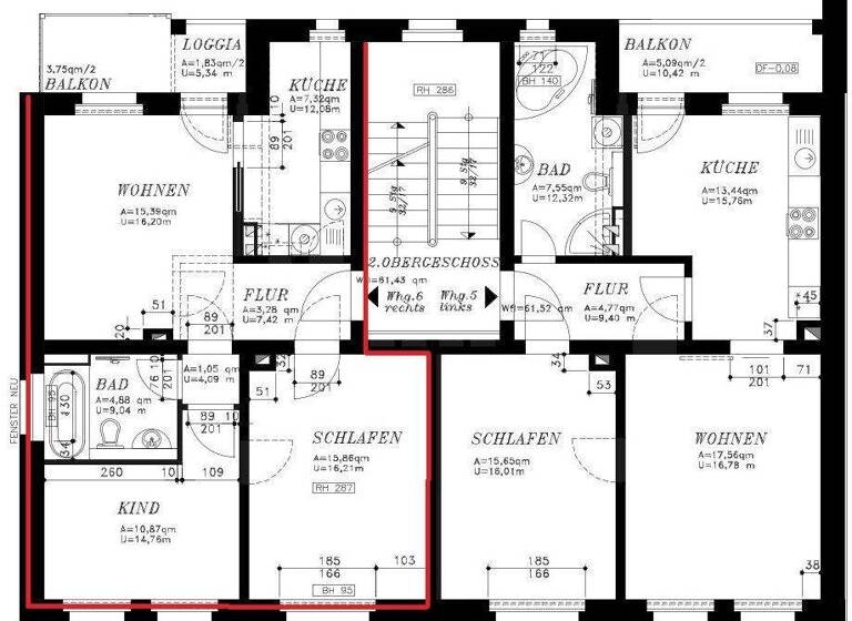 Wohnung zum Kauf 185.000 € 3 Zimmer 61,4 m² 2. Geschoss Sellerhausen-Stünz Leipzig 04328