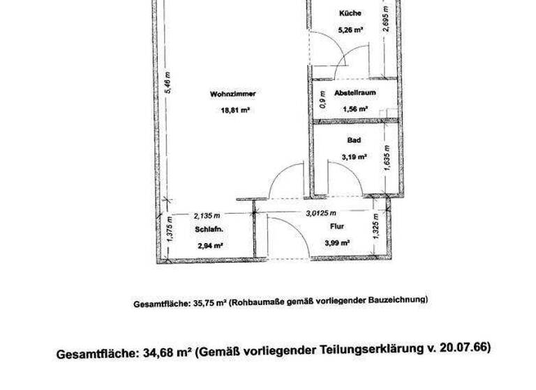 Wohnung zum Kauf provisionsfrei 159.000 € 1 Zimmer 35 m² 2. Geschoss Kathenkoppel 26 Farmsen-Berne Hamburg 22159