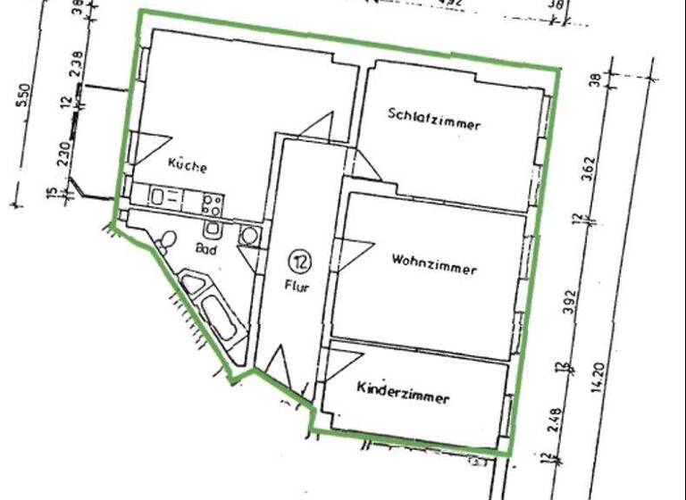 Wohnung zum Kauf 292.950 € 3 Zimmer 93,2 m² 3. Geschoss frei ab 01.09.2026 Brandenburger Straße 12 Paulusviertel Halle (Saale) 06114